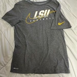 LSU Football Nike Dry Fit T Shirt